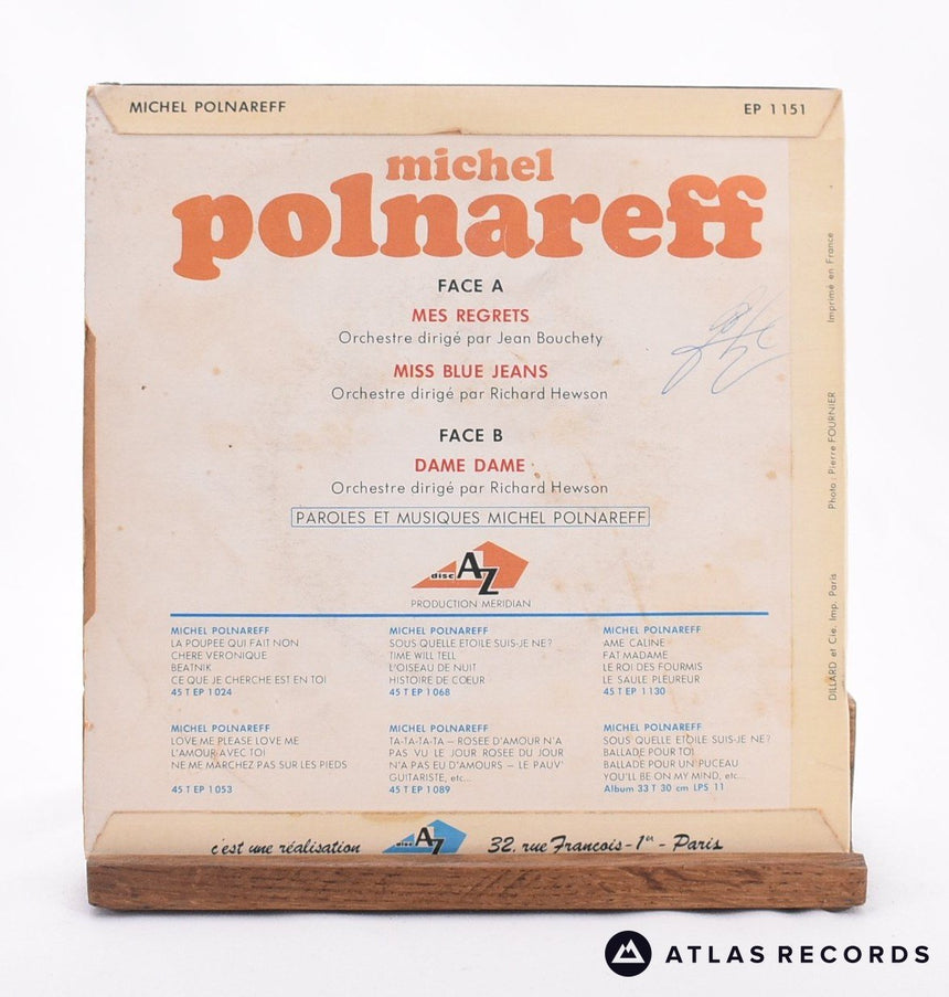 Michel Polnareff - Mes Regrets - 7" EP Vinyl Record - VG+/VG