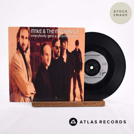 Mike & The Mechanics Everybody Gets A Second Chance Vinyl Record - Sleeve & Record Side-By-Side