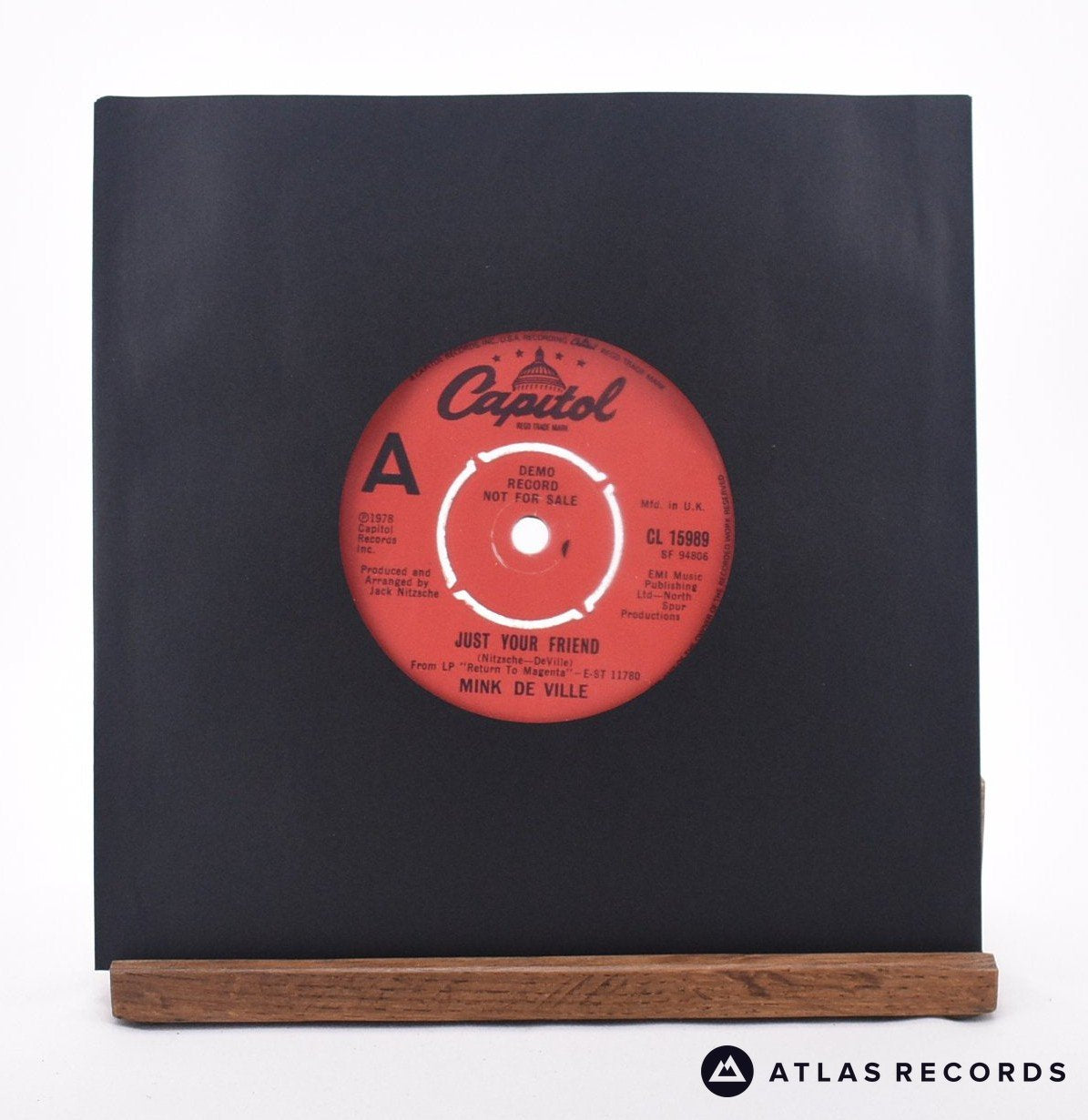 Mink DeVille Just Your Friends 7" Vinyl Record - In Sleeve