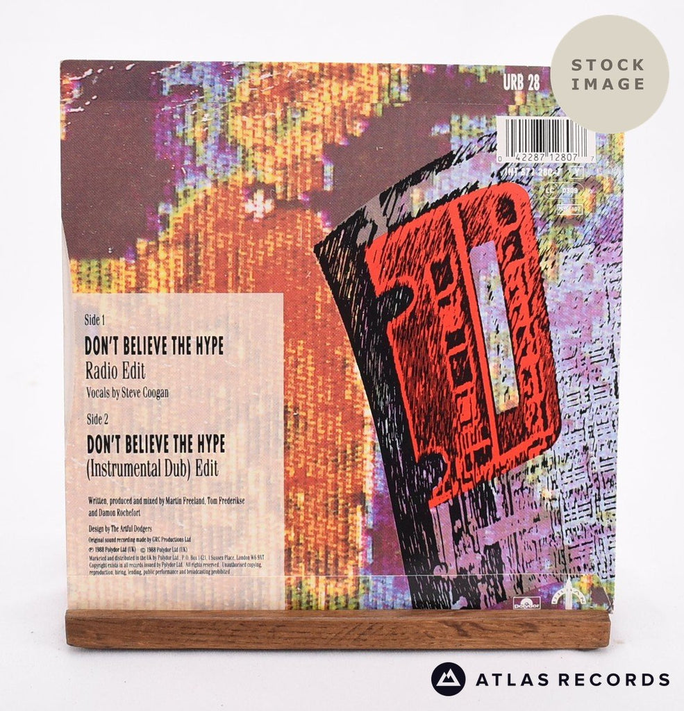 Mista E Don't Believe The Hype Vinyl Record - Reverse Of Sleeve