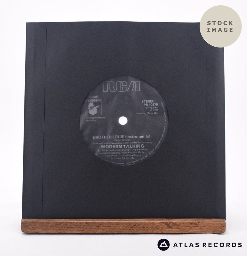Modern Talking Brother Louie 7" Vinyl Record - Reverse Of Sleeve
