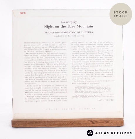 Modest Mussorgsky Night On The Bare Mountain 7" Vinyl Record - Reverse Of Sleeve