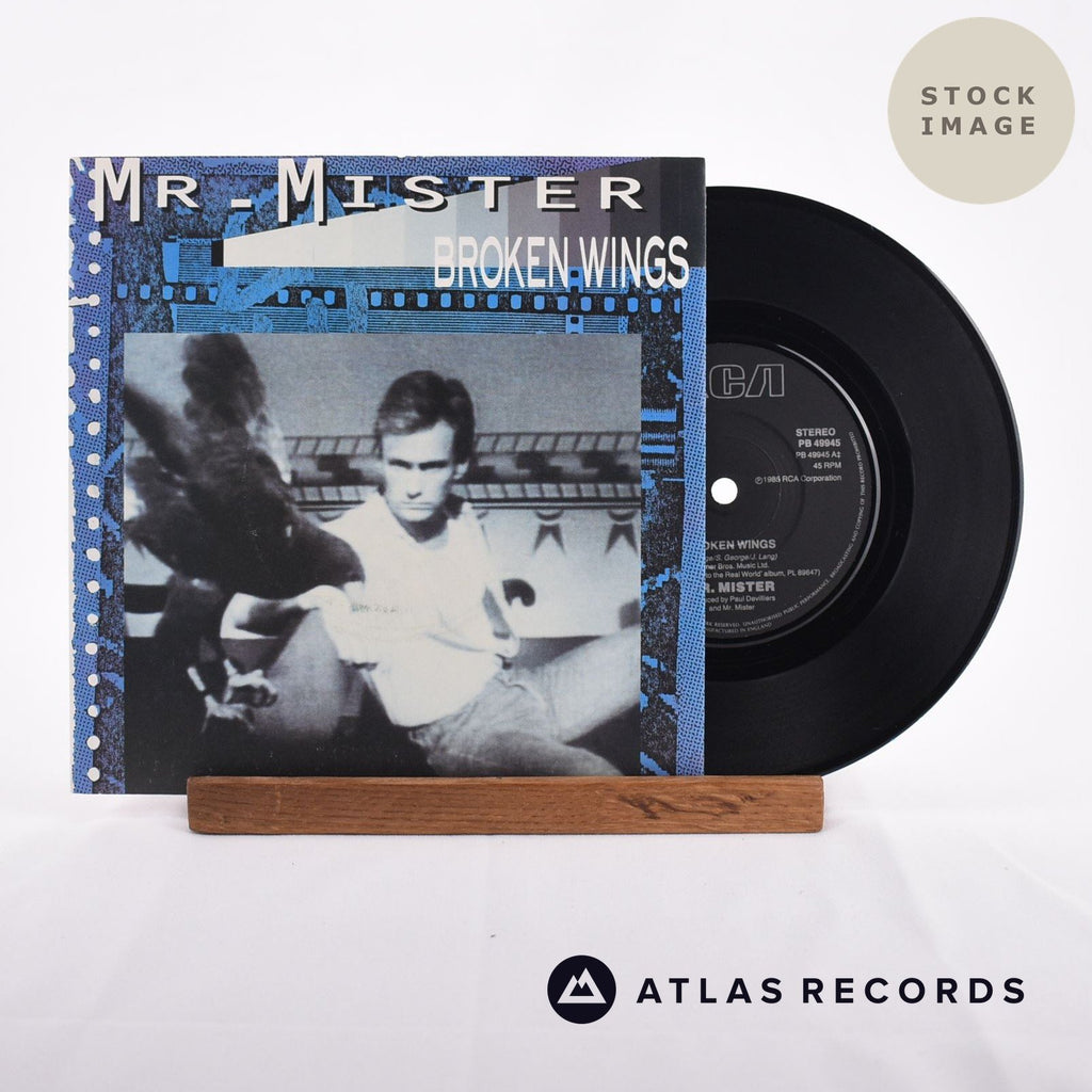 Mr. Mister Broken Wings Vinyl Record - Sleeve & Record Side-By-Side