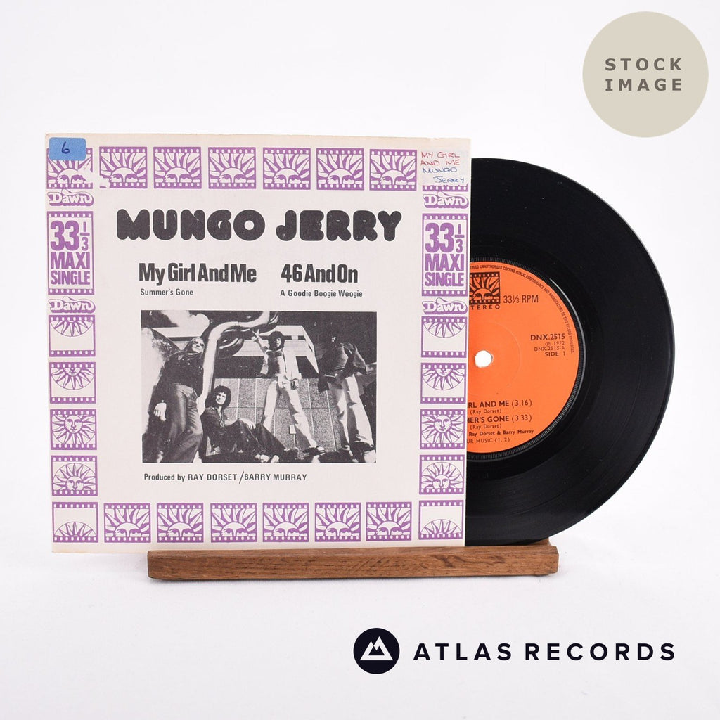 Mungo Jerry My Girl And Me Vinyl Record - Sleeve & Record Side-By-Side