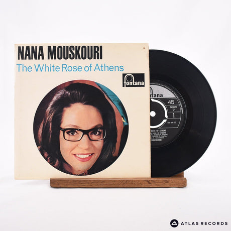 Nana Mouskouri The White Rose Of Athens 7" Vinyl Record - Front Cover & Record