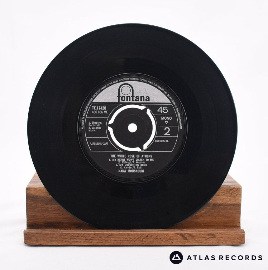 Nana Mouskouri - The White Rose Of Athens - 7" EP Vinyl Record - VG+/VG+