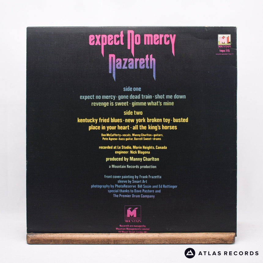 Nazareth - Expect No Mercy - Textured Sleeve LP Vinyl Record - EX/EX