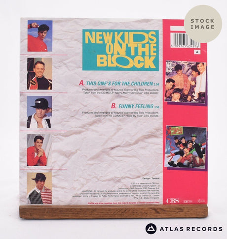 New Kids On The Block This One's For The Children 1975 Vinyl Record - Reverse Of Sleeve