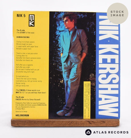 Nik Kershaw Human Racing Vinyl Record - Reverse Of Sleeve