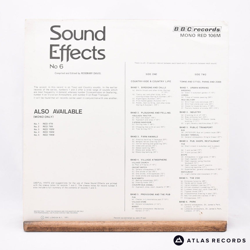 No Artist - Sound Effects No. 6 - LP Vinyl Record - VG+/VG+