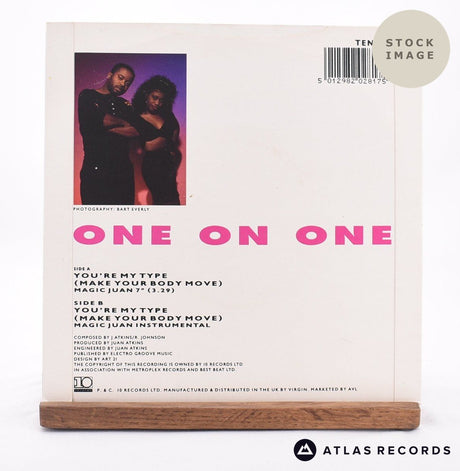 One On One You're My Type 7" Vinyl Record - Reverse Of Sleeve