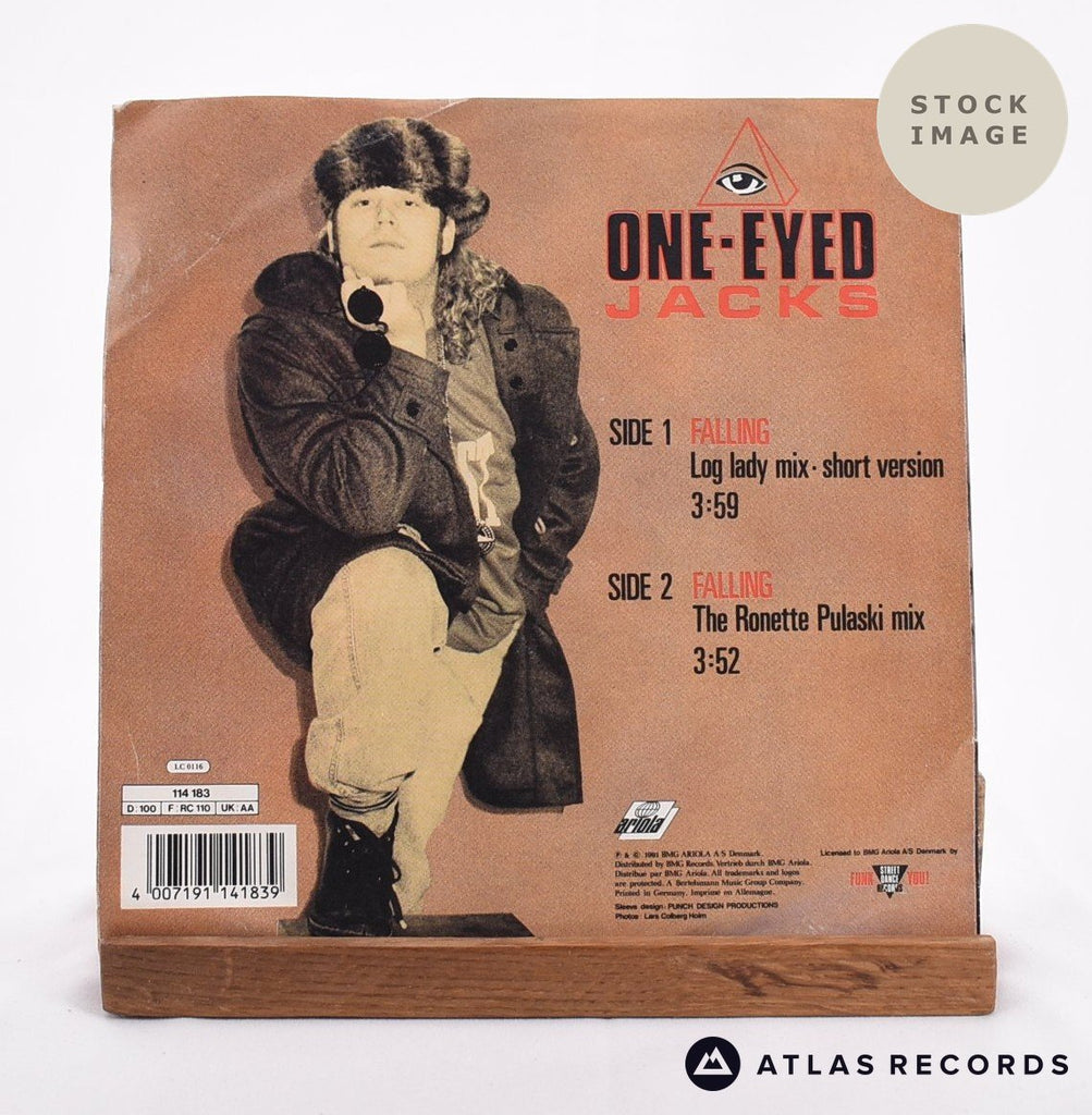 One-eyed Jacks Falling 1980 Vinyl Record - Reverse Of Sleeve
