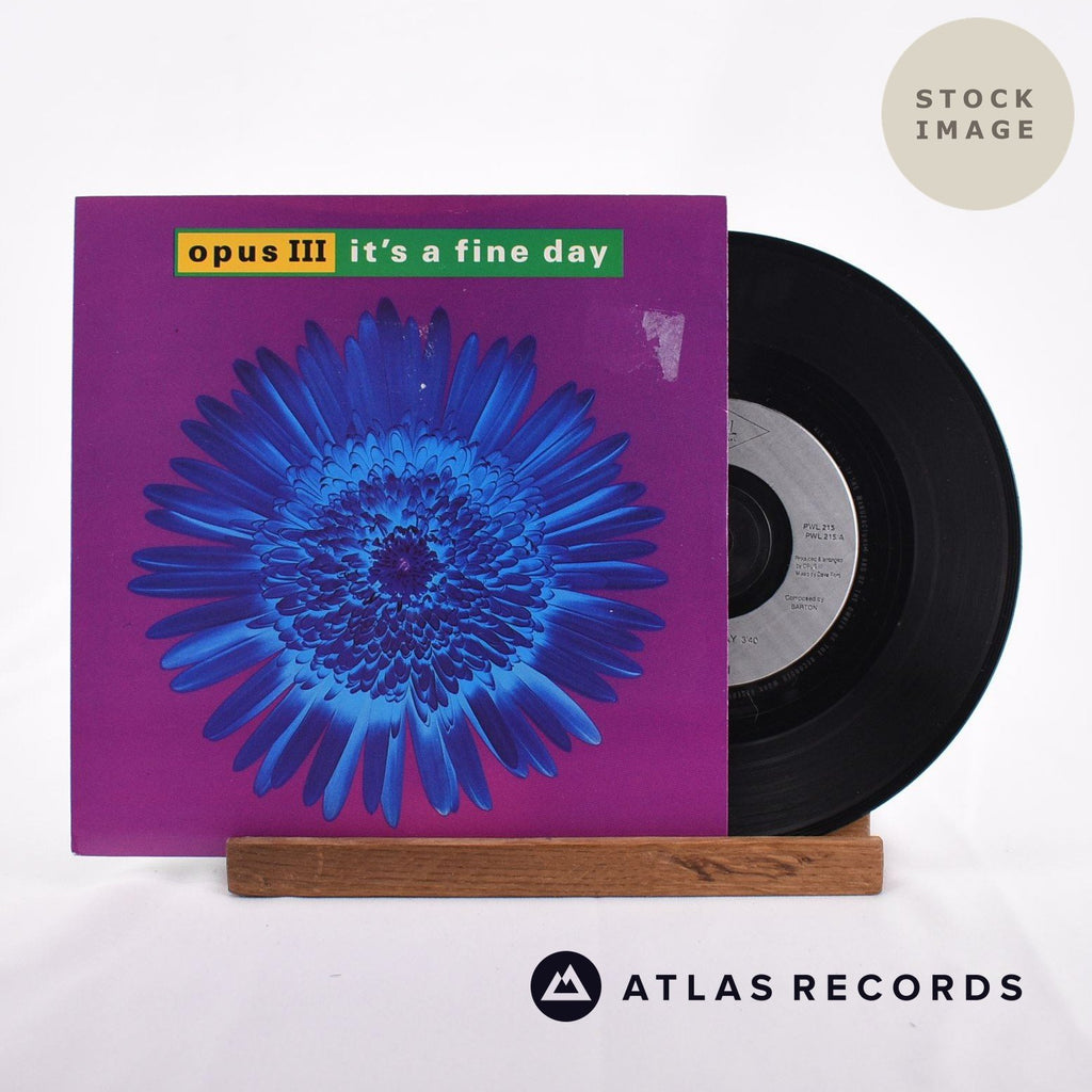 Opus III It's A Fine Day Vinyl Record - Sleeve & Record Side-By-Side