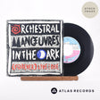Orchestral Manoeuvres In The Dark (Forever) Live And Die 7" Vinyl Record - Sleeve & Record Side-By-Side