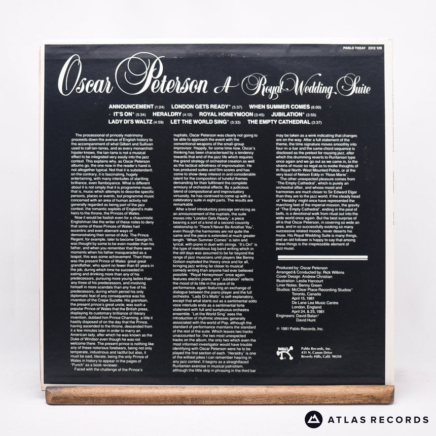 Oscar Peterson - A Royal Wedding Suite - LP Vinyl Record - EX/EX