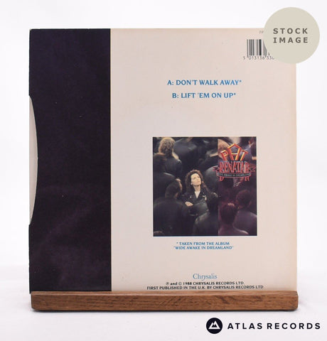 Pat Benatar Don't Walk Away 7" Vinyl Record - Reverse Of Sleeve