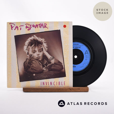 Pat Benatar Invincible 7" Vinyl Record - Sleeve & Record Side-By-Side