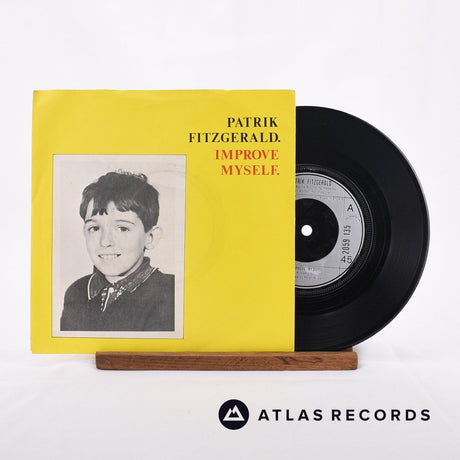 Patrik Fitzgerald Improve Myself 7" Vinyl Record - Front Cover & Record