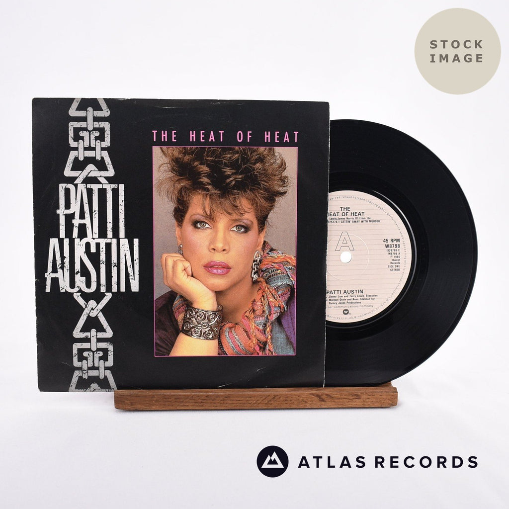 Patti Austin The Heat Of Heat Vinyl Record - Sleeve & Record Side-By-Side