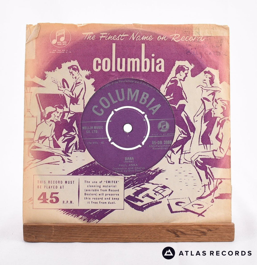 Paul Anka Diana 7" Vinyl Record - In Sleeve