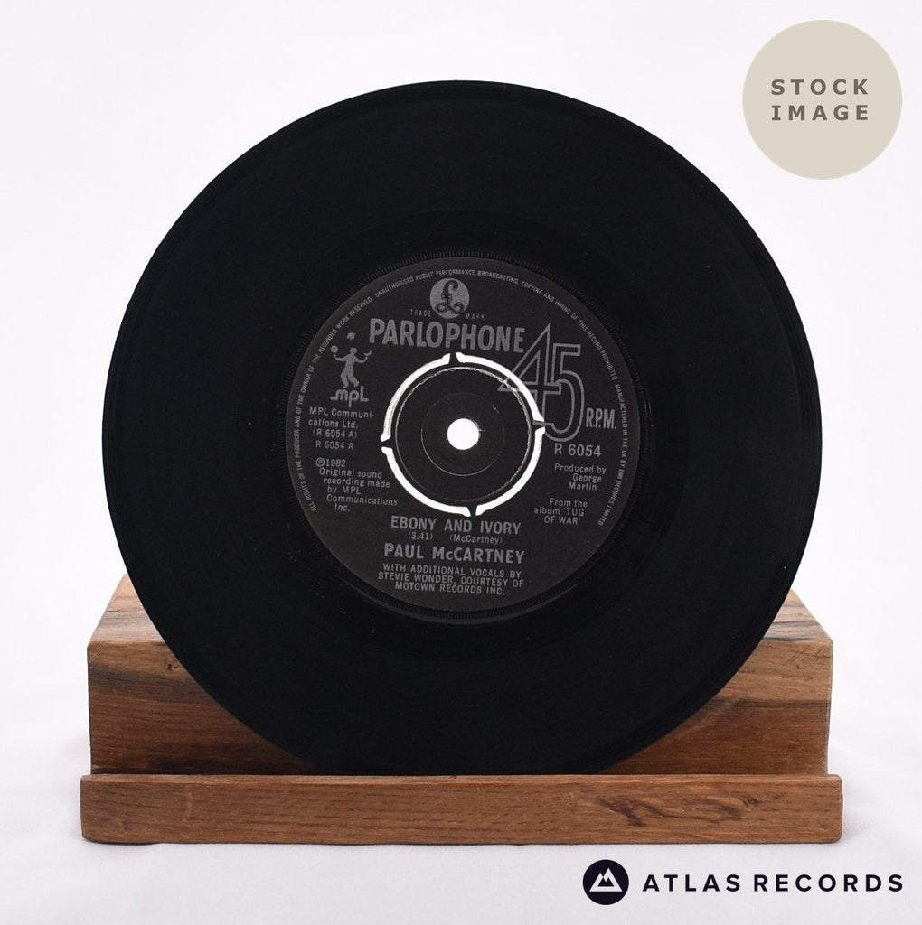 Paul McCartney Ebony And Ivory Vinyl Record - Record A Side