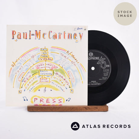 Paul McCartney Press Vinyl Record - Sleeve & Record Side-By-Side