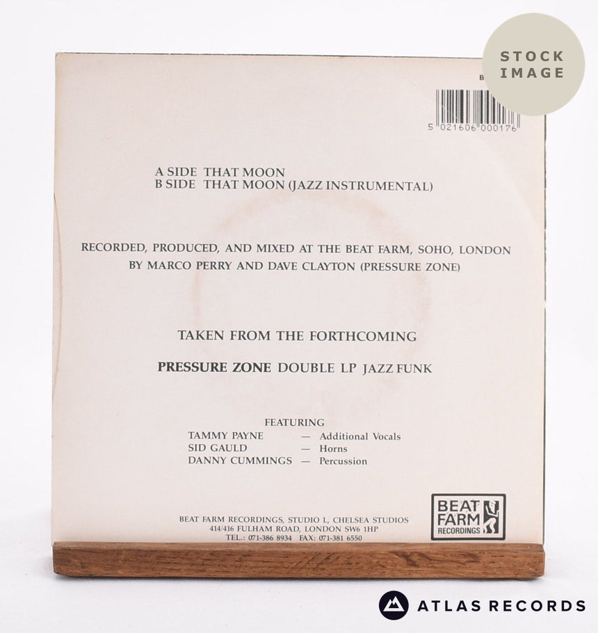Paul Rutherford That Moon 7" Vinyl Record - Reverse Of Sleeve