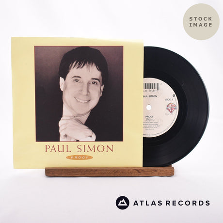 Paul Simon Proof 7" Vinyl Record - Sleeve & Record Side-By-Side