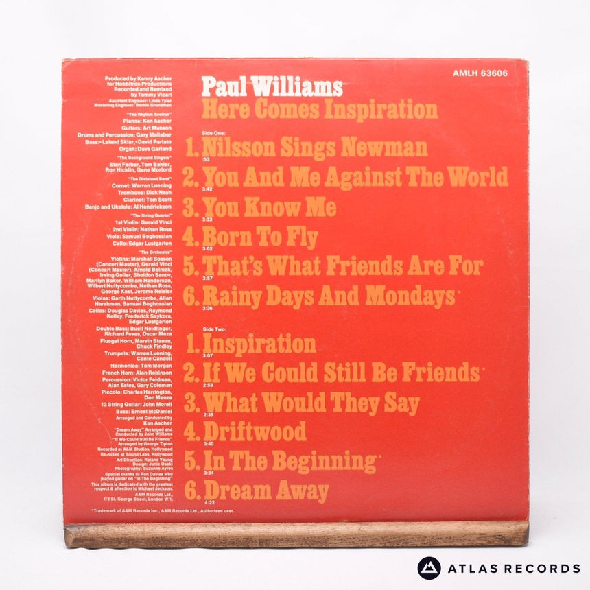 Paul Williams - Here Comes Inspiration - LP Vinyl Record - VG+/VG