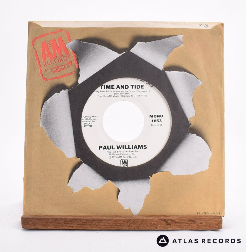 Paul Williams - Time And Tide - Promo 7" Vinyl Record - EX/NM