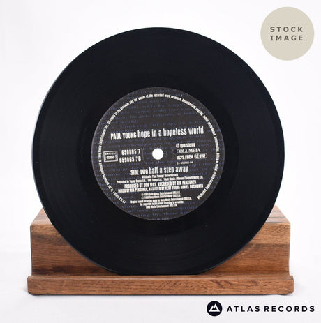 Paul Young Hope In A Hopeless World 7" Vinyl Record - Record B Side