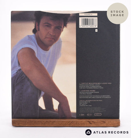 Paul Young Softly Whispering I Love You 7" Vinyl Record - Reverse Of Sleeve