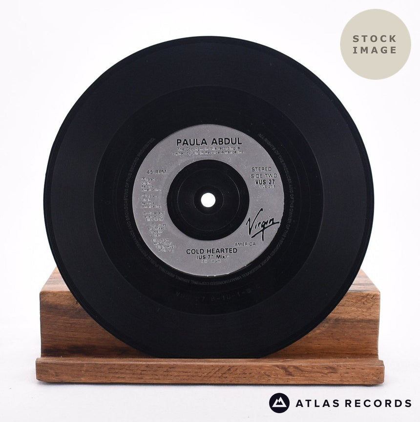 Paula Abdul Cold Hearted 7" Vinyl Record - Record B Side