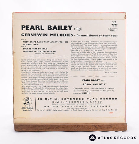 Pearl Bailey - Pearl Bailey Sings Gershwin Melodies - 7" EP Vinyl Record - VG/VG