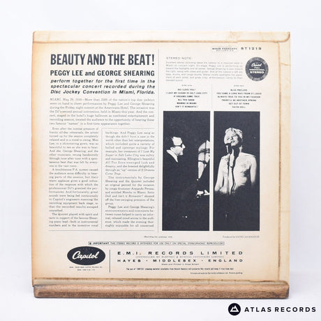 Peggy Lee - Beauty And The Beat! - LP Vinyl Record - VG+/VG+