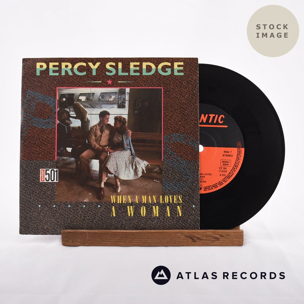 Percy Sledge When A Man Loves A Woman Vinyl Record - Sleeve & Record Side-By-Side