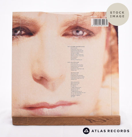 Pet Shop Boys It's Alright Vinyl Record - Reverse Of Sleeve