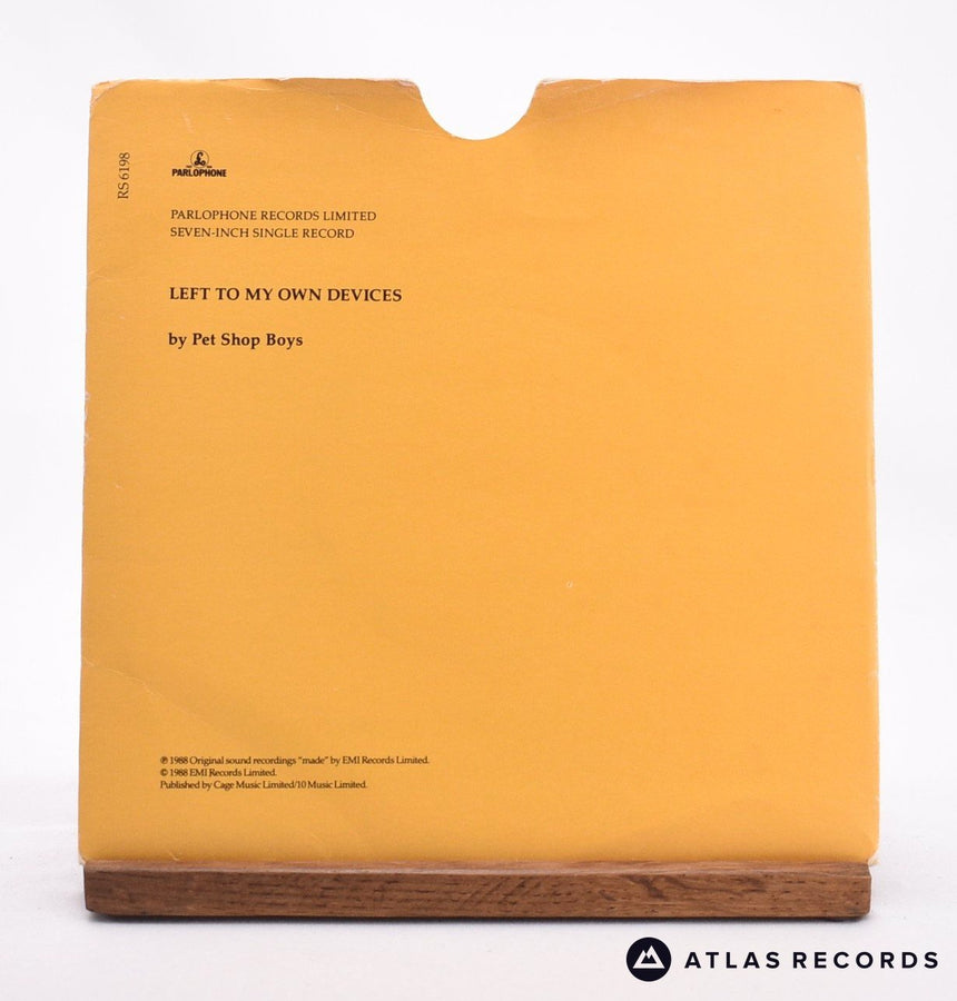Pet Shop Boys - Left To My Own Devices - 7" Vinyl Record - EX/EX