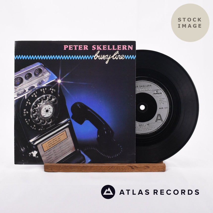 Peter Skellern Busy Line Vinyl Record - Sleeve & Record Side-By-Side