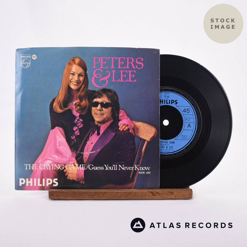 Peters & Lee The Crying Game Vinyl Record - Sleeve & Record Side-By-Side