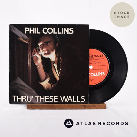 Phil Collins Thru' These Walls Vinyl Record - Sleeve & Record Side-By-Side