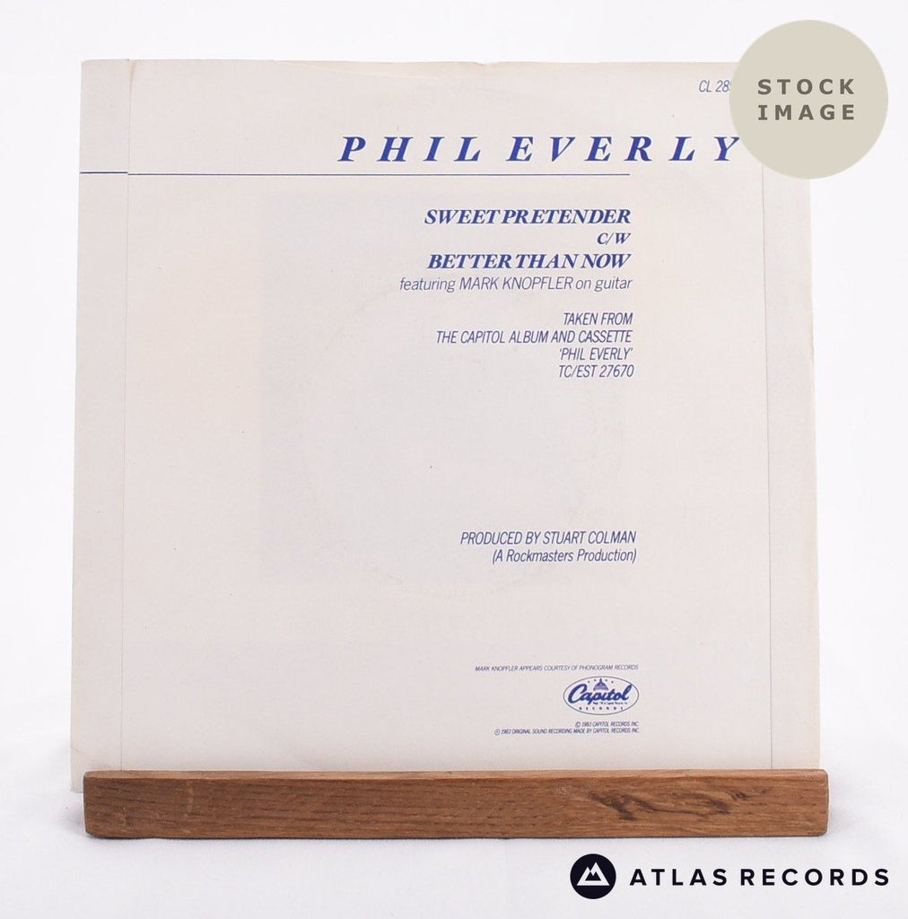 Phil Everly Sweet Pretender Vinyl Record - Reverse Of Sleeve