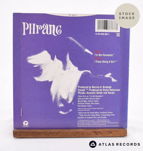 Phranc I'm Not Romantic 1981 Vinyl Record - Reverse Of Sleeve