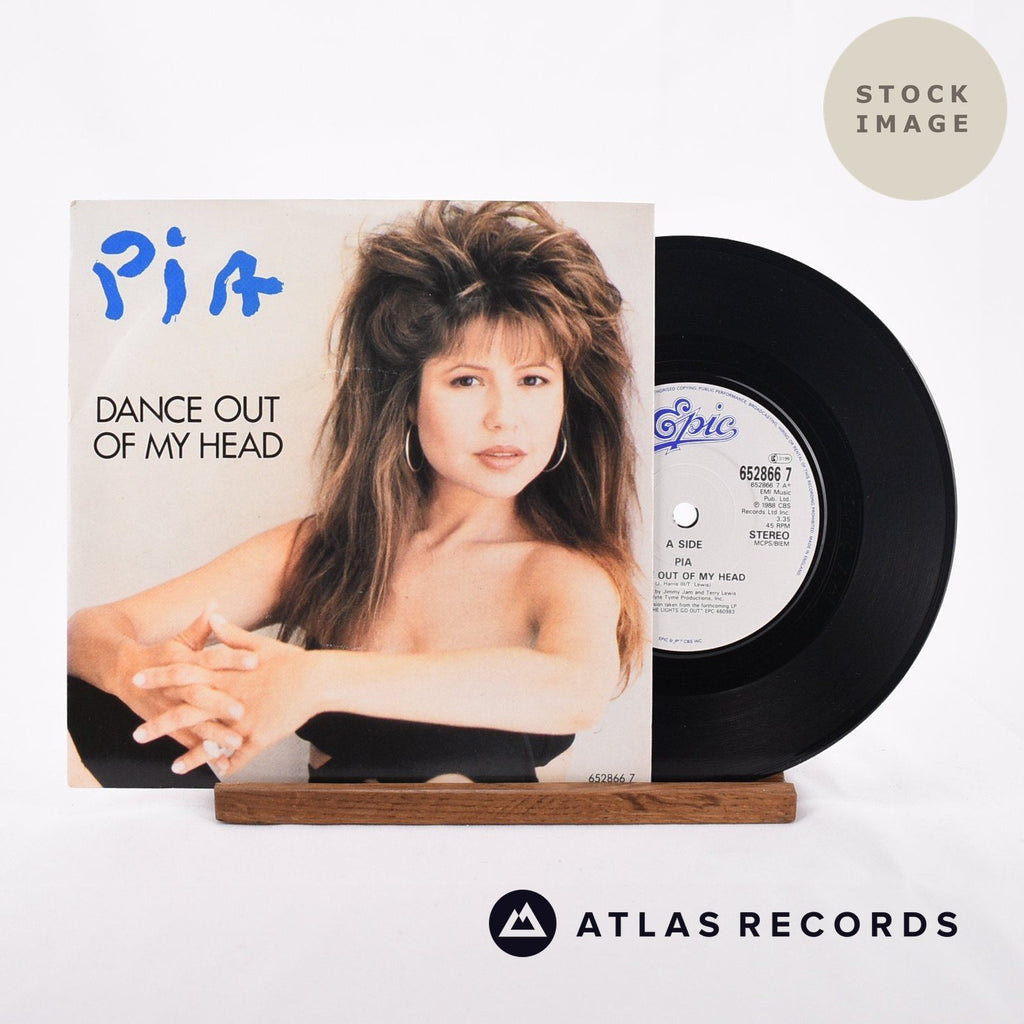 Pia Zadora Dance Out Of My Head Vinyl Record - Sleeve & Record Side-By-Side