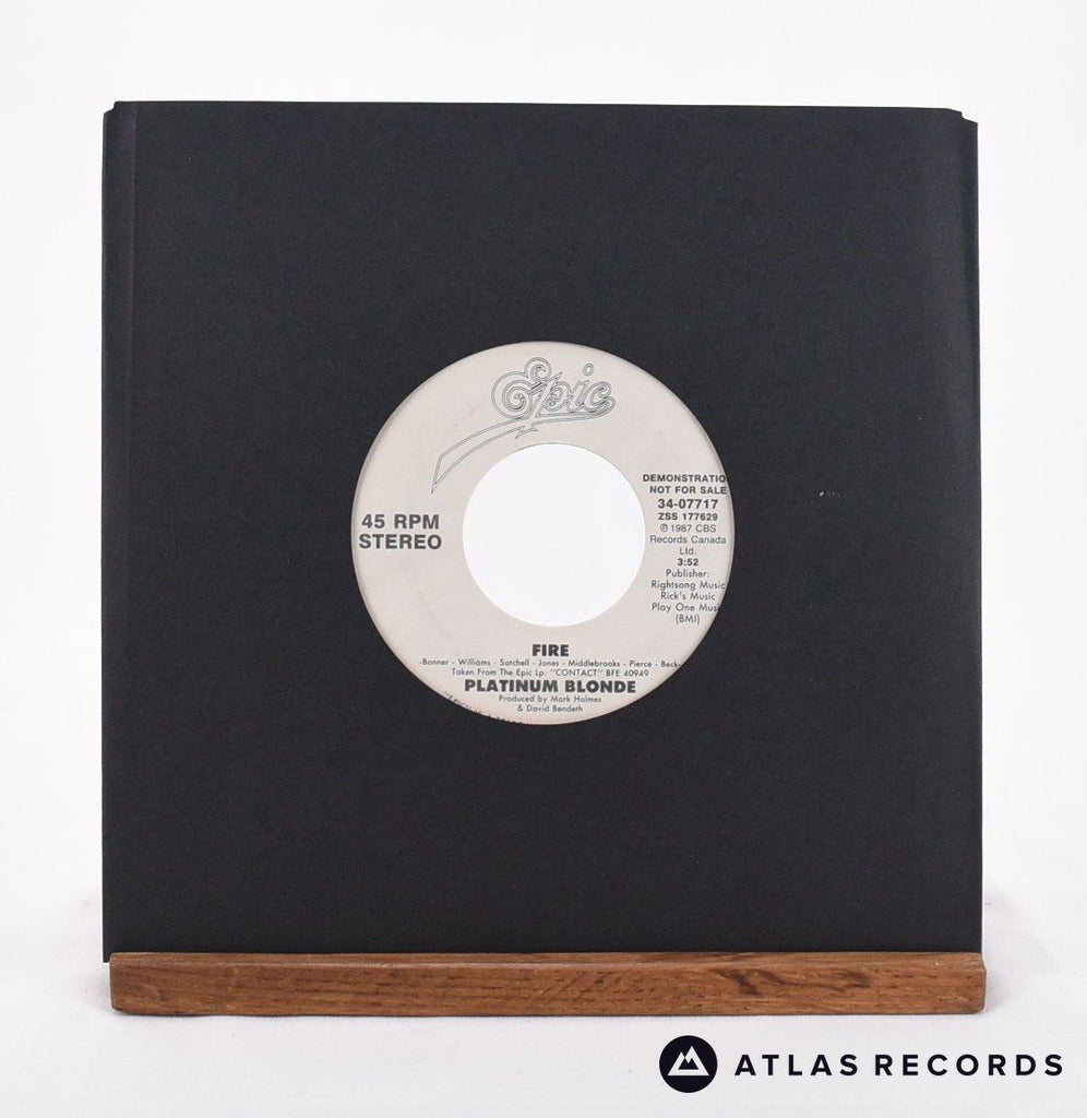 Platinum Blonde Fire 7" Vinyl Record - In Sleeve