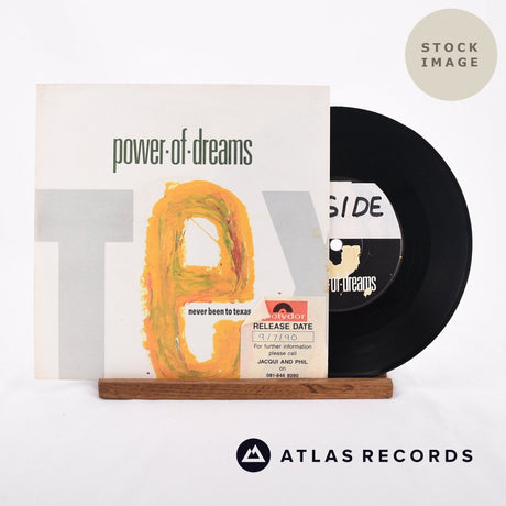 Power Of Dreams Never Been To Texas Vinyl Record - Sleeve & Record Side-By-Side