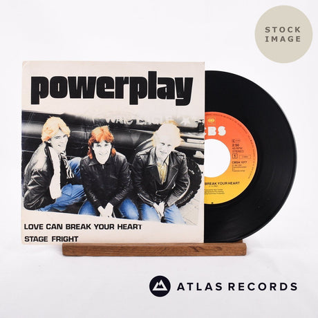 Powerplay Love Can Break Your Heart Vinyl Record - Sleeve & Record Side-By-Side