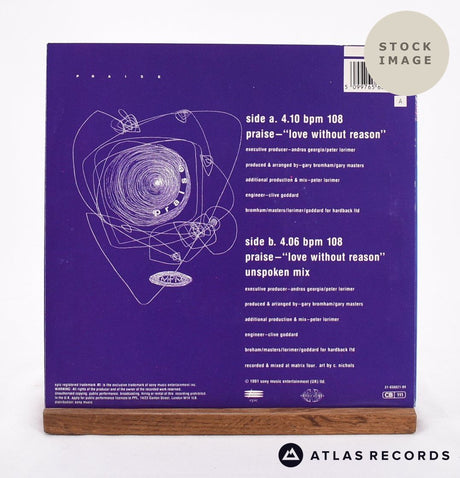 Praise Love Without Reason Vinyl Record - Reverse Of Sleeve