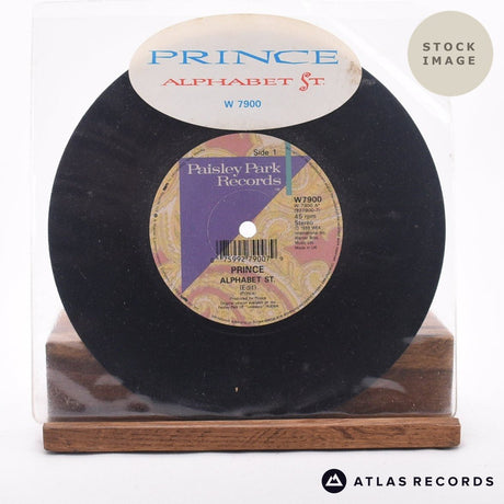 Prince Alphabet St. 7" Vinyl Record - Sleeve & Record Side-By-Side