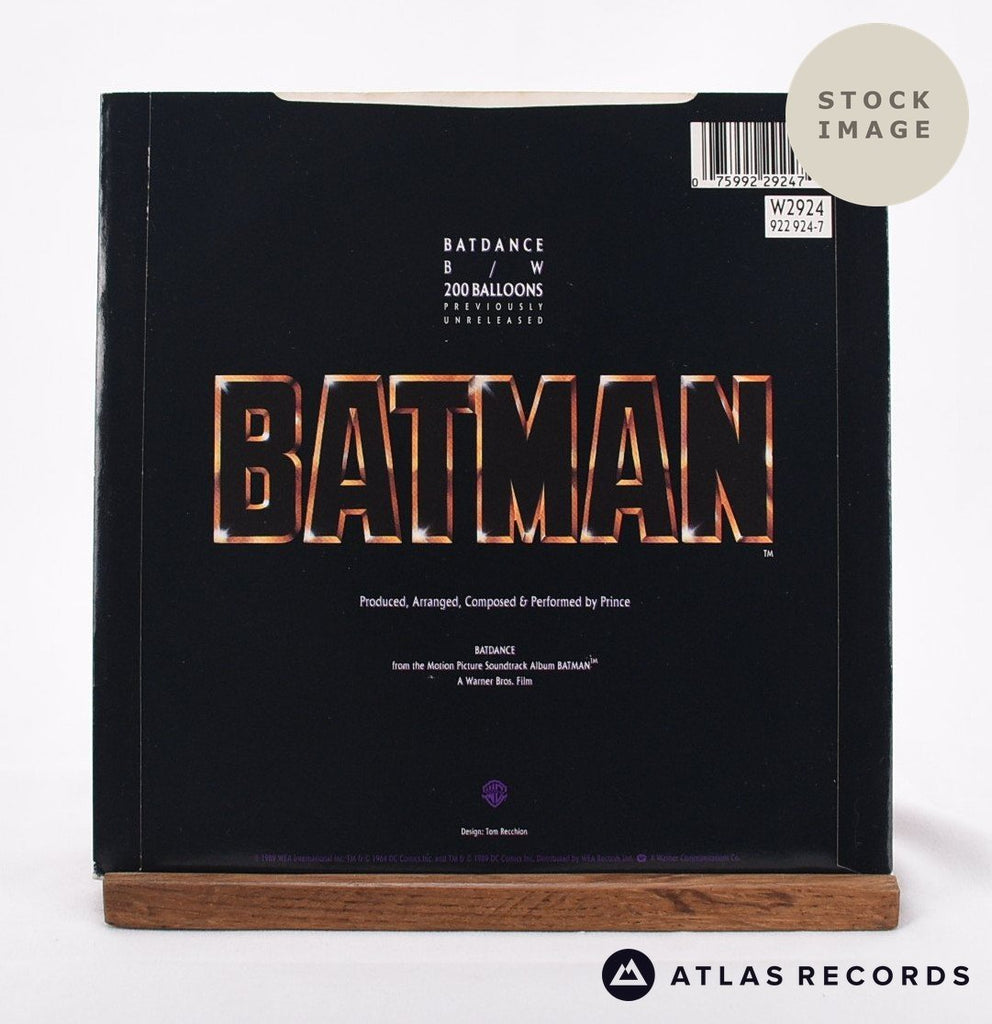 Prince Batdance Vinyl Record - Reverse Of Sleeve